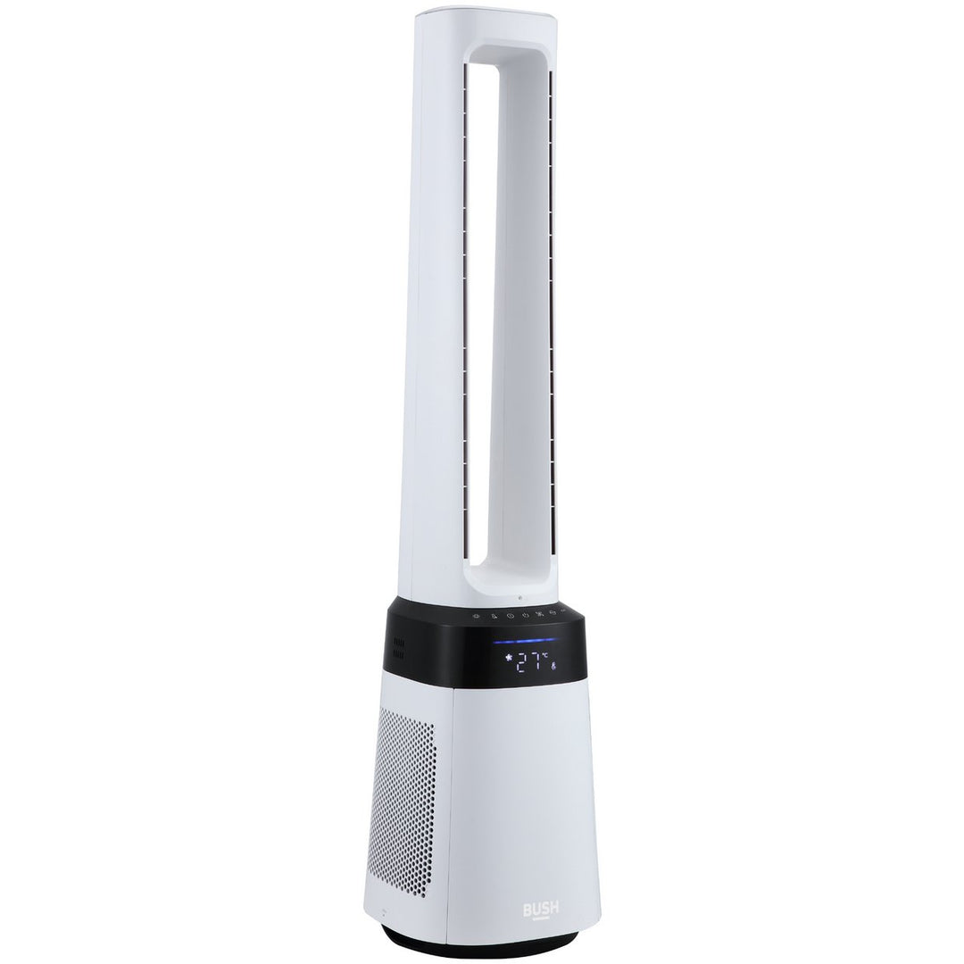 Bush Bladeless 2-in-1 Fan and Air Purifier - Black &amp; White