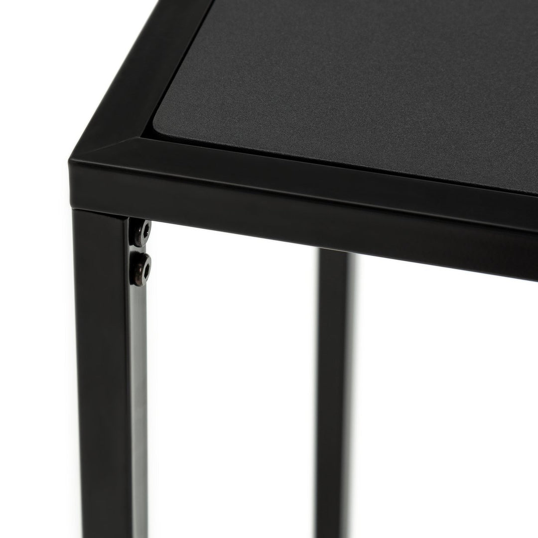 Habitat Loft Living C Shape End Table - Black