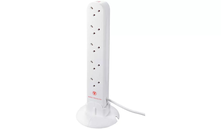 Masterplug 10 Socket Surge Protected Extension Lead - 4m 
