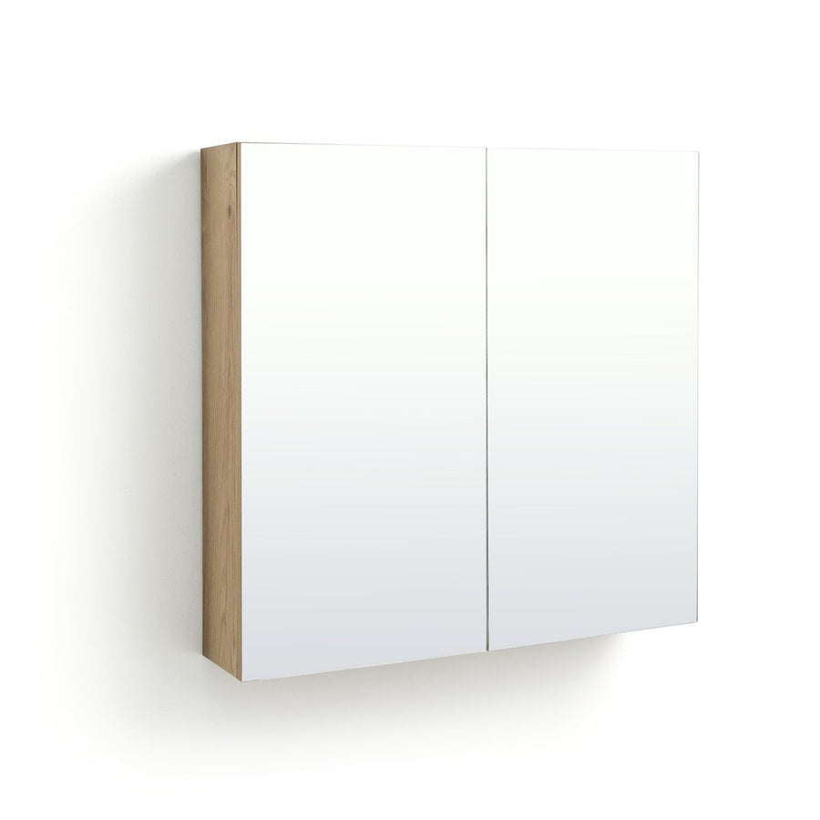 Habitat Loft Living 2 Door Mirrored Cabinet - Oak  