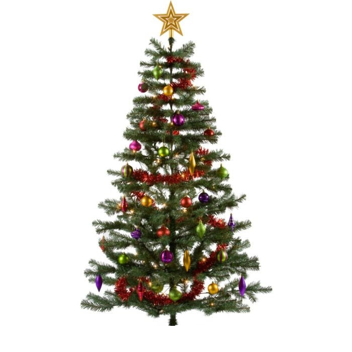 Green Ready to Dress Merry Brights Christmas Tree - 6ft (No Base)
