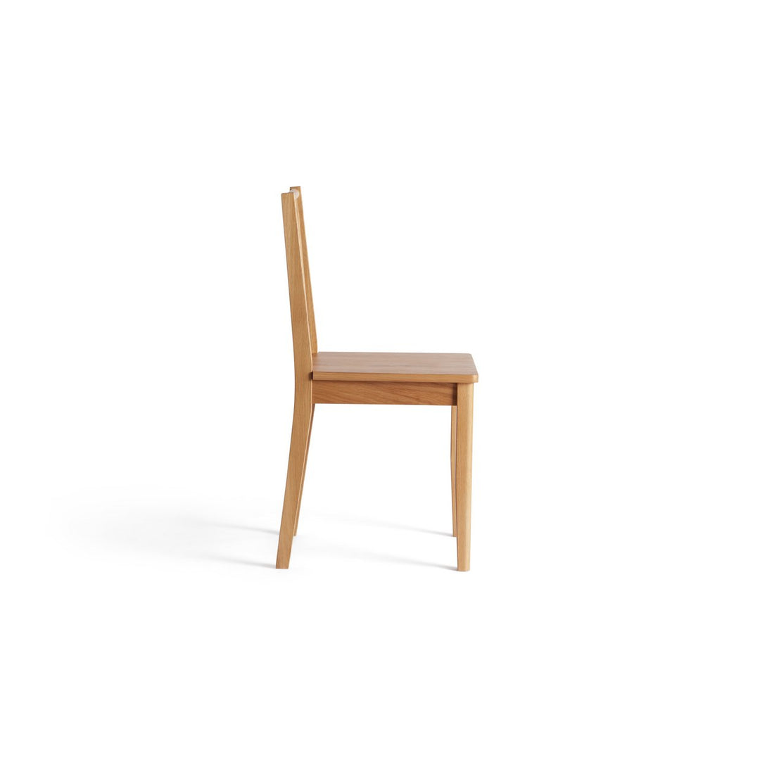 Habitat Nel Pair of Solid Wood Spindle Chair - Natural