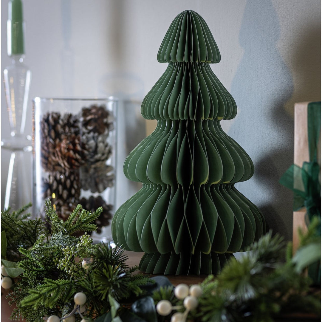 Habitat Large Green Paper Tree Christmas Decoration