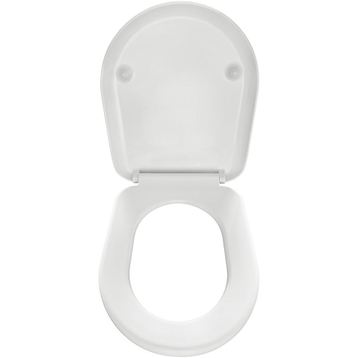 Home Square Thermoplastic Slow Close Toilet Seat White