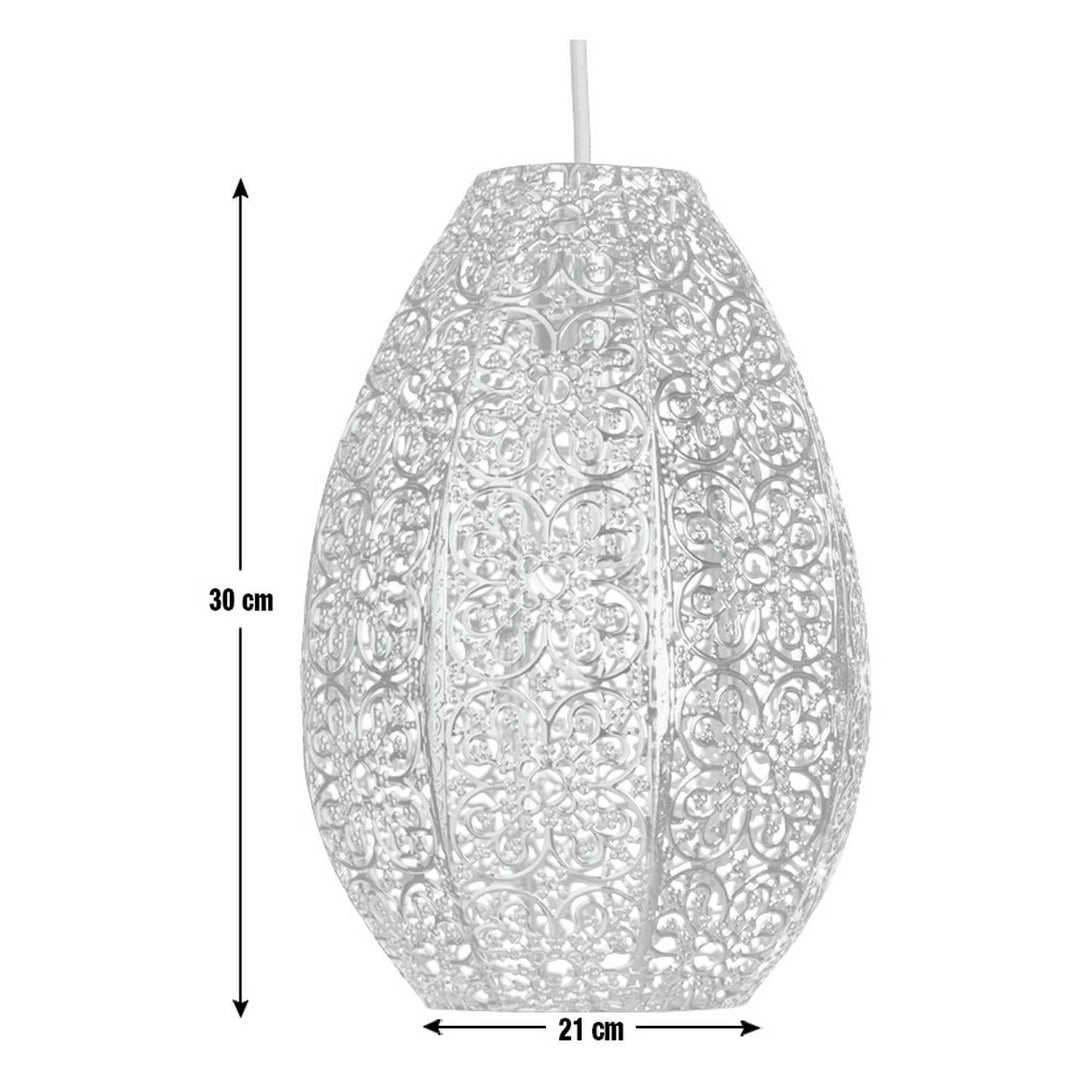 Home Global Metal Filigree Lampshade - 21cm