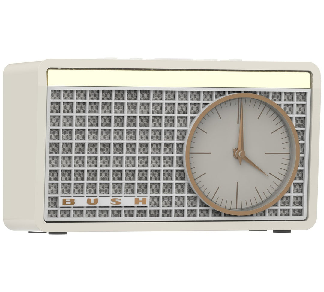Bush Classic Analogue Clock Radio - Cream