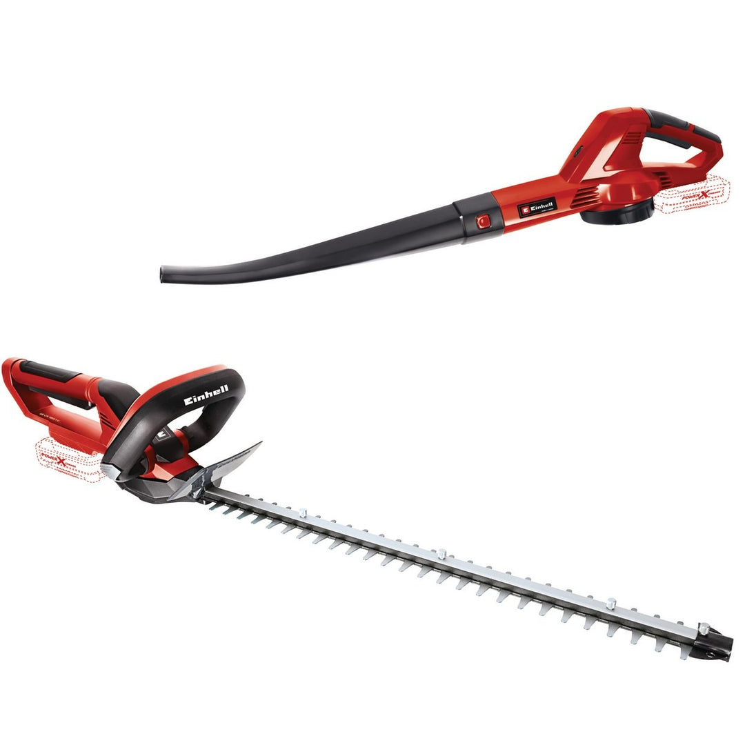 Einhell Cordless Leaf Blower and Hedge Trimmer Kit (No Battery No Charger)