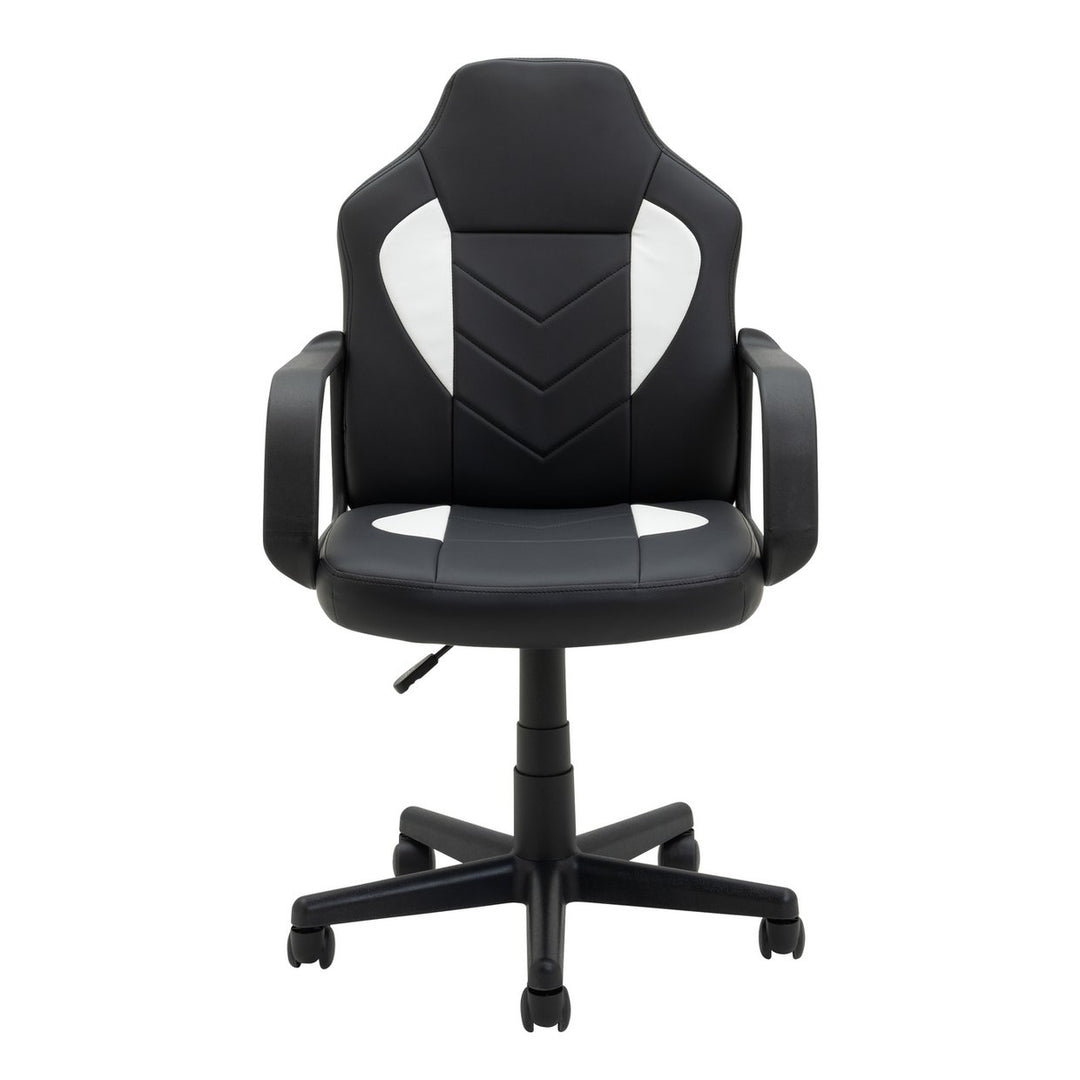 Home Faux Leather Office Gaming Chair - Black