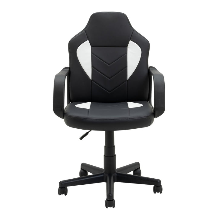 Home Faux Leather Office Gaming Chair - Black