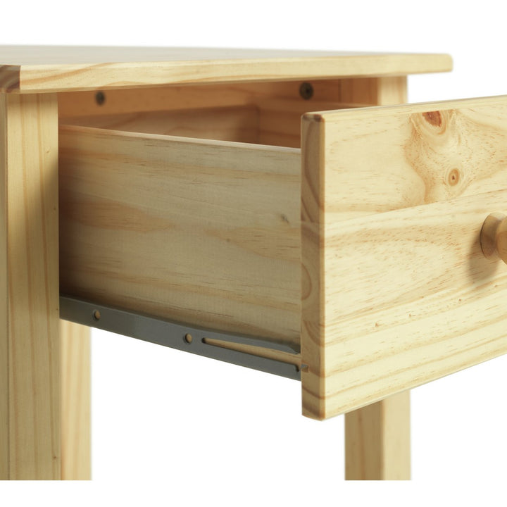 Home Scandinavia 1 Drawer Bedside Table - Pine