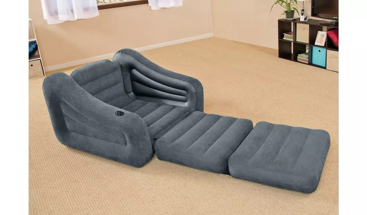 Intex Inflatable Pull Out Camping Chair - Grey