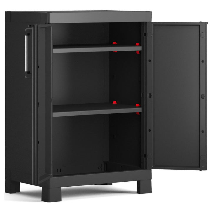 Keter Detroit Base Indoor Garage Storage Cabinet - Black