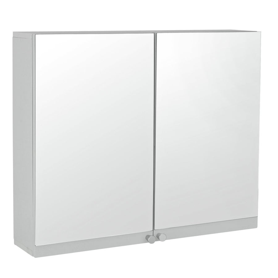 Home Prime 2 Door Mirrored Cabinet - White