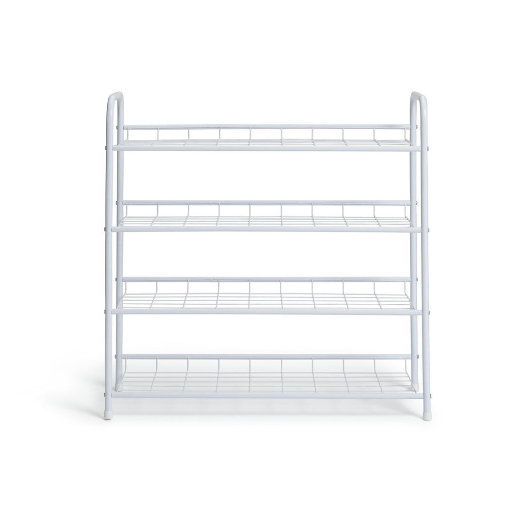 Home Jorn 4 Tier Shoe Rack - White