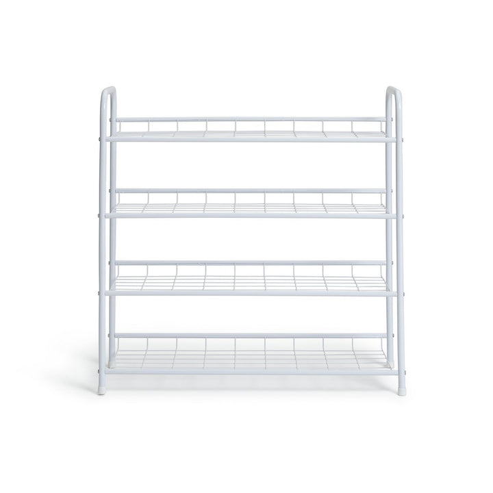 Home Jorn 4 Tier Shoe Rack - White