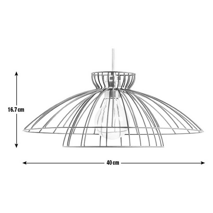 Habitat Kiso Black Wire 2 Tier Pendant Shade - 40cm