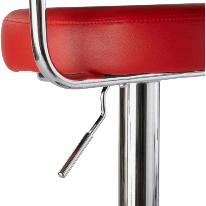 Executive Gas Lift Bar Stool - Red