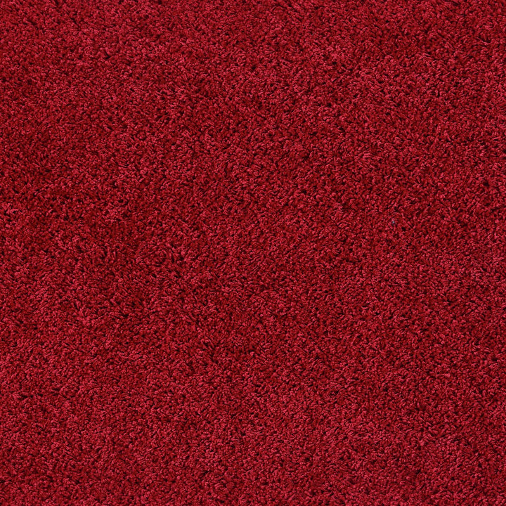 Buddy Washable Mat Plain Round Red Cut Pile Rug - 100cm