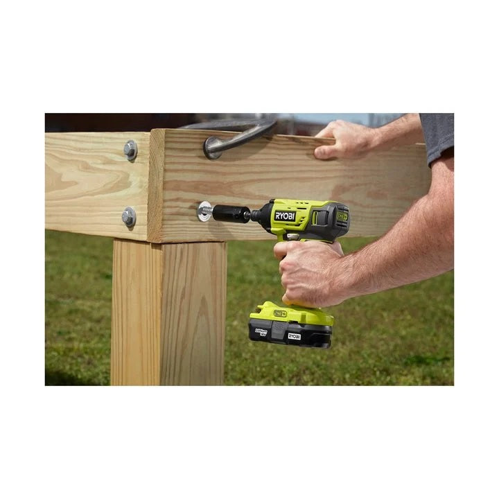 Ryobi R18ID2-120S 18V ONE+ Cordless Impact Driver Starter Kit (1 x 2.0Ah)