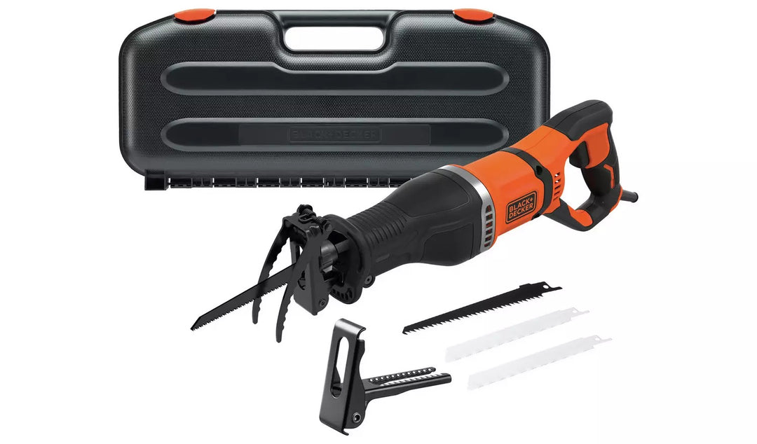 Black + Decker Reciprocating Saw - 750W, 4 Blades