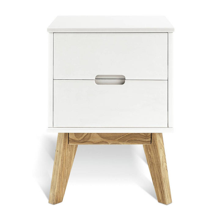 Habitat Pimlico 2 Drawer Bedside Table - White