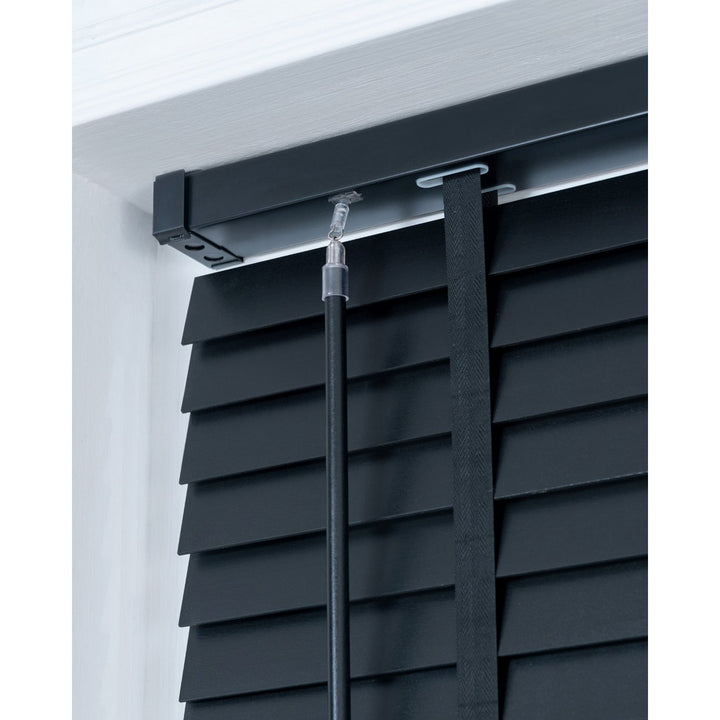 Little Black Book Basswood Grey 50mm Venetian Blind - 100cm