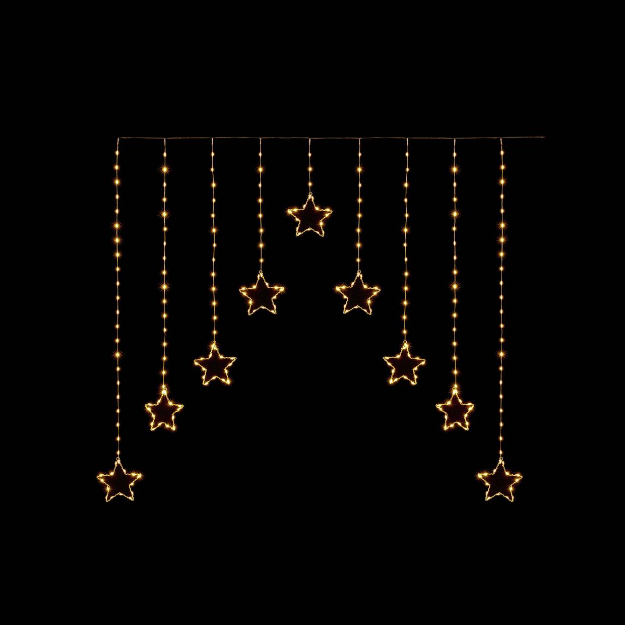 Premier Decorations Warm White Star Christmas Window Lights