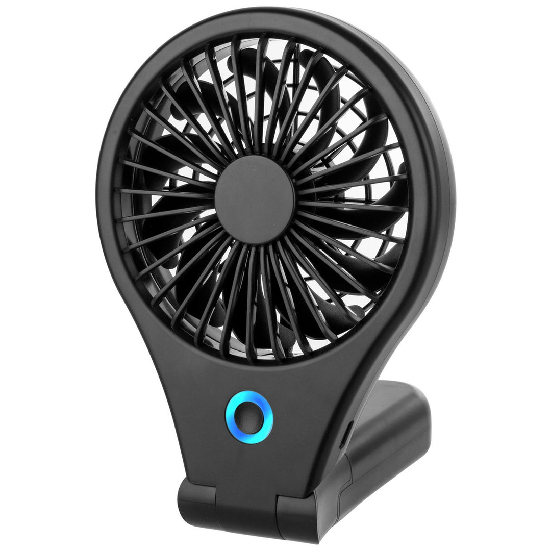 Bush Black Handheld &amp; Foldable Desk Fan - 4 Inch