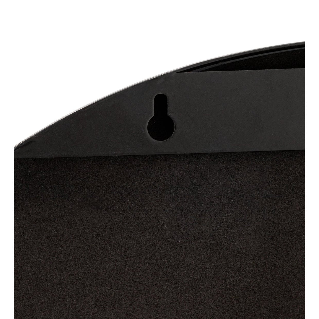 Habitat Kanso Round Metal Framed Wall Mirror - Black
