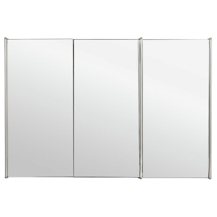 Home Stainless Steel 3 Door Mirrored Bathroom Wall Cabinet