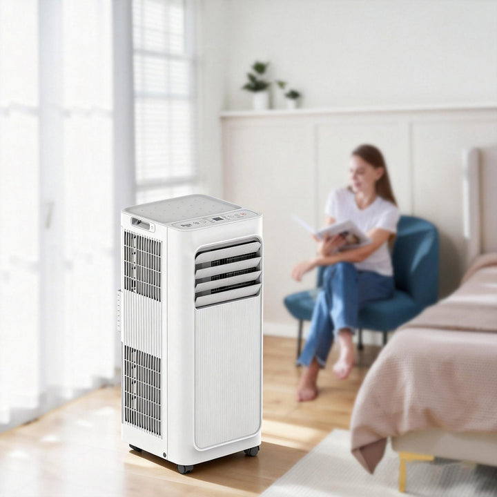 Bush 7000BTU Portable Air Conditioner 2 Speed AC Fan Remote White 8181512 R AC22