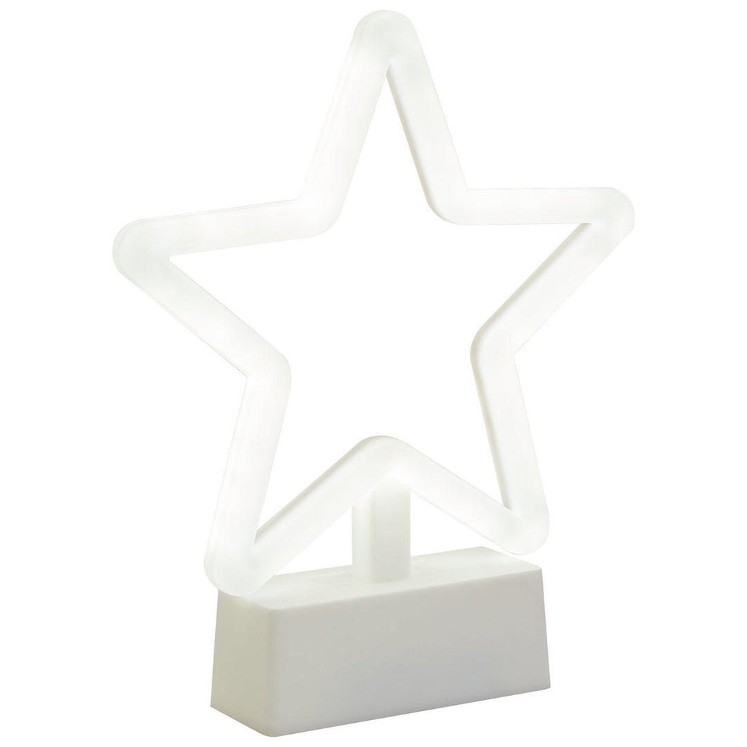Home Battery Neon Effect Star Shaped Christmas Light
