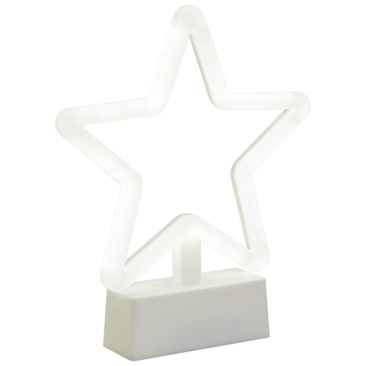 Home Battery Neon Effect Star Shaped Christmas Light