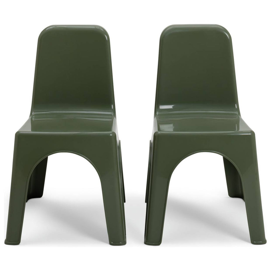 Bica Kids Set of 2 Green Plastic Chairs