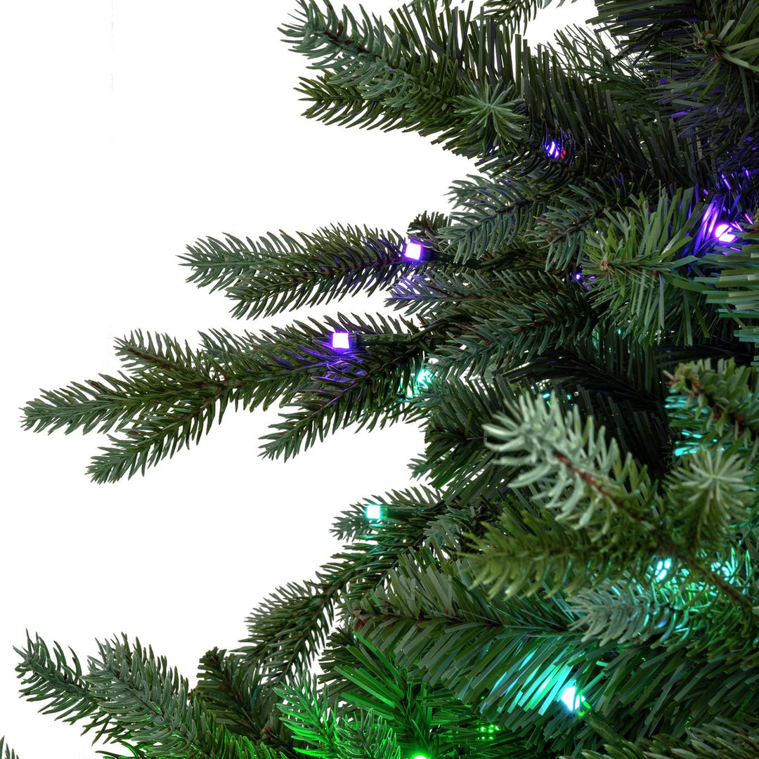 Habitat 7ft Pre-Lit Colour Changing Twinkly Natural Look Christmas Tree