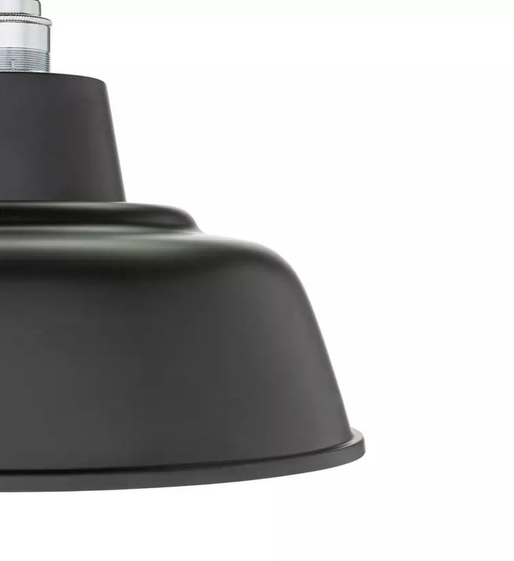 Habitat Core Metal Pendant Shade - Jet Black