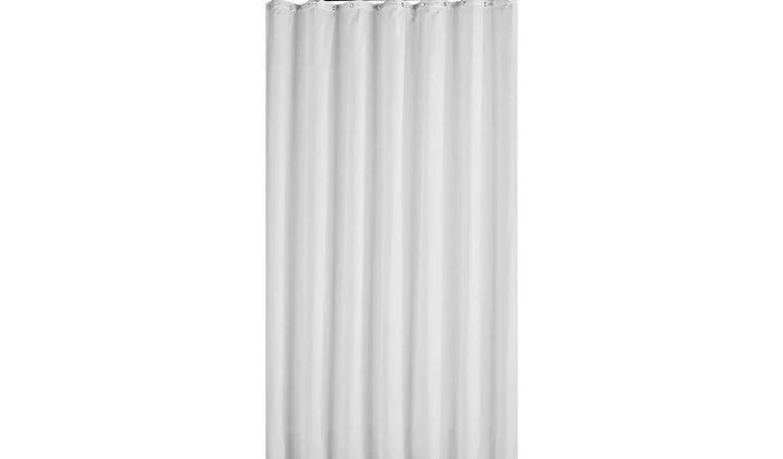 Habitat Plain Shower Curtain - Super White