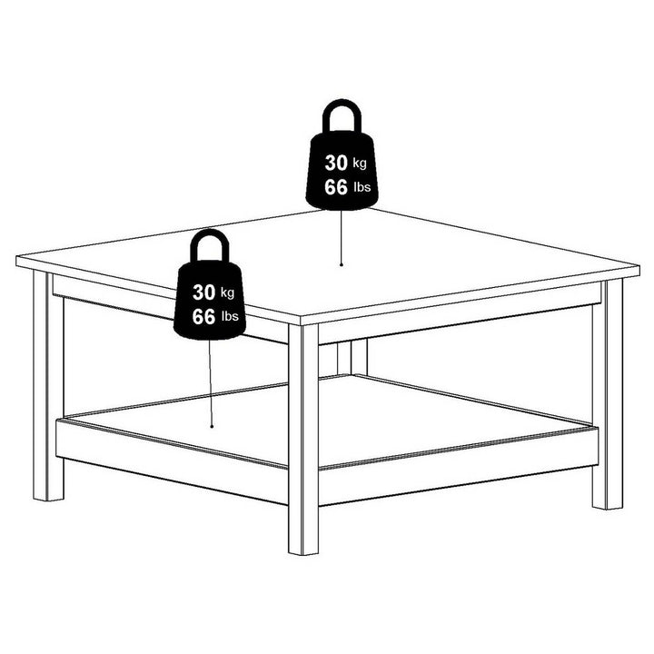 Tvilum Madrid Coffee Table - White