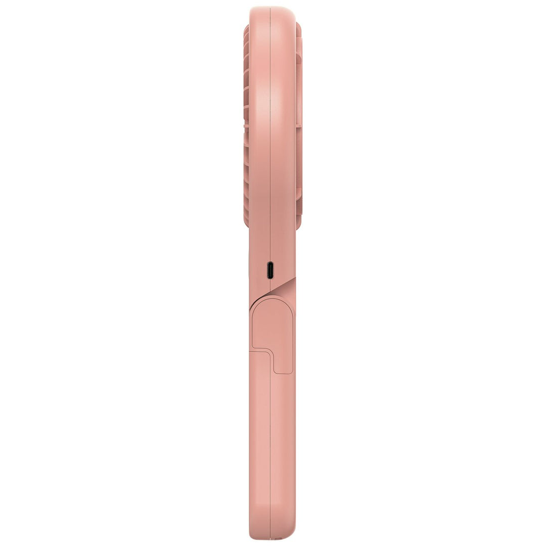 Bush Pink Handheld &amp; Foldable Rechargeable Desk Fan - 4 Inch