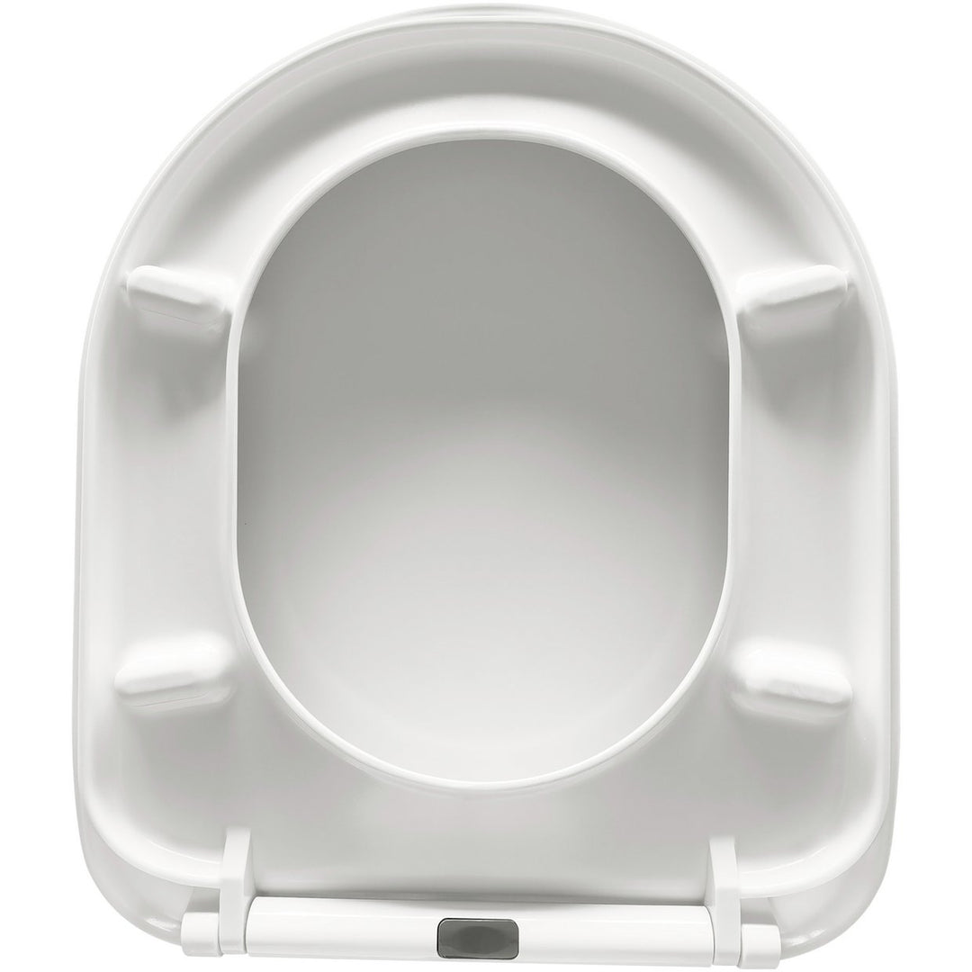 Home Square Thermoplastic Slow Close Toilet Seat White