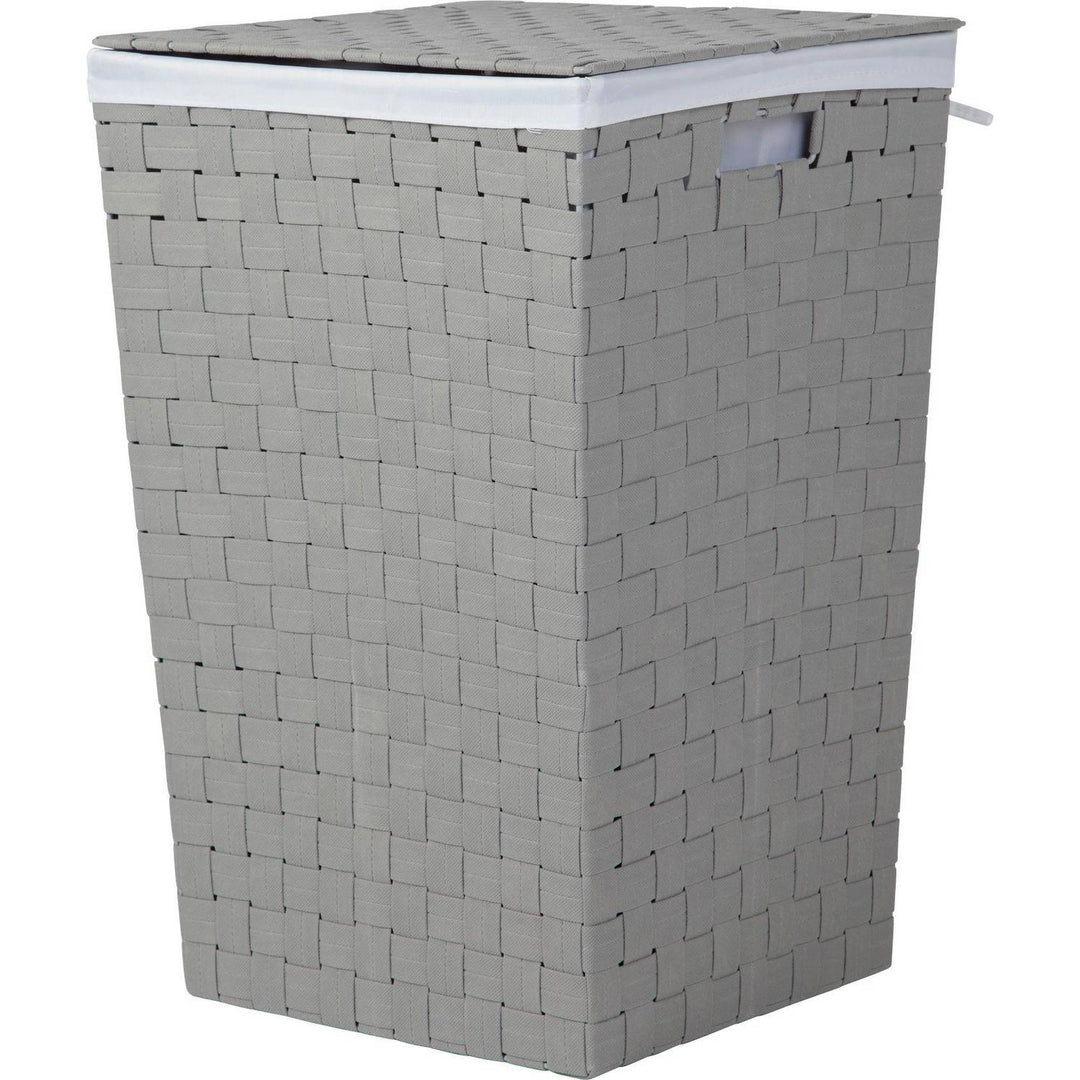 Home 60 Litre Yarn Laundry Bin - Flint Grey