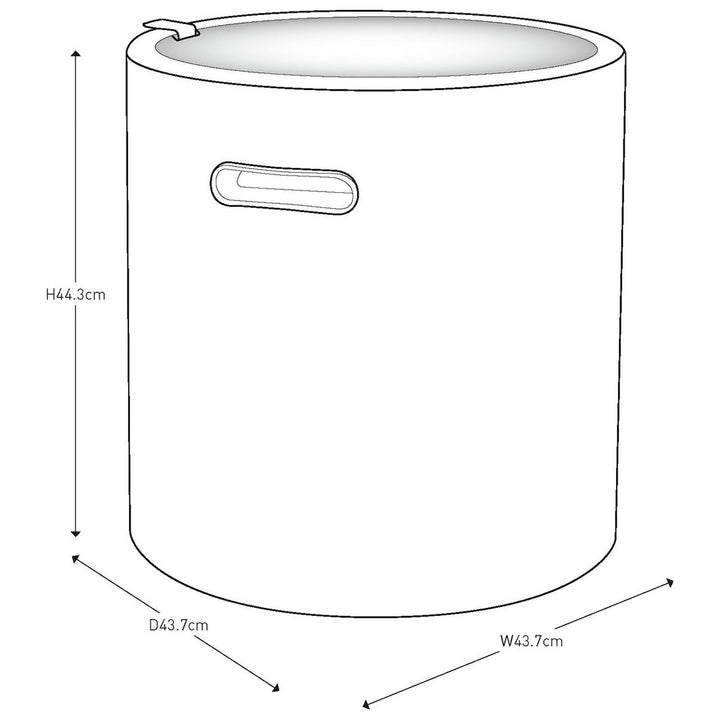 Keter 39L Cool Stool - Dark Grey
