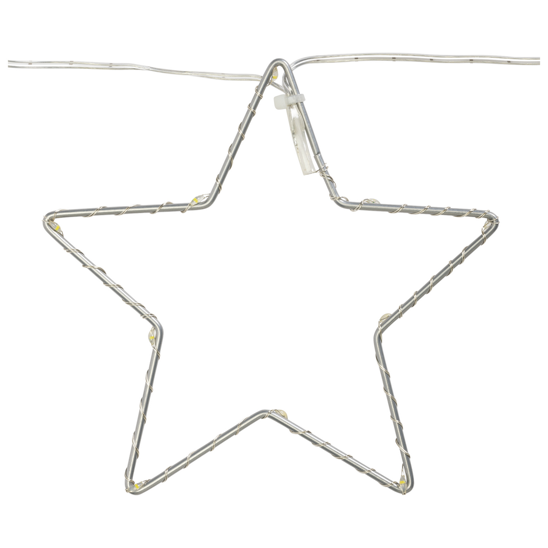 Habitat 6 White Battery LED Christmas Star String Lights