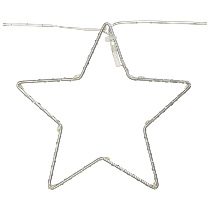 Habitat 6 White Battery LED Christmas Star String Lights