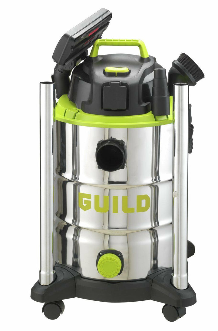 Guild 30L Wet & Dry Canister Vacuum Cleaner With Power Take Off - 1500W