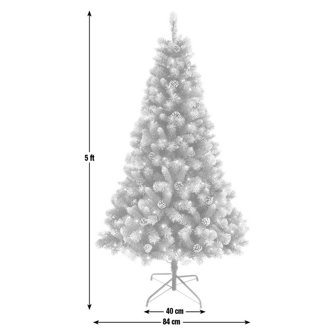 Habitat 5ft Blue Oscar Pine Cone Christmas Tree