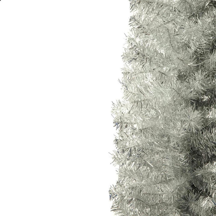 Premier Decorations 6ft Pencil Slim Pine Christmas Tree - Silver