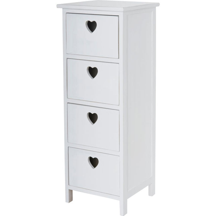Home Edie 4 Drawer Storage Unit – White