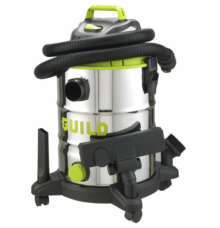 Guild 30L Steel Drum Wet &amp; Dry Canister Vacuum Cleaner - 1500W - USED ITEM