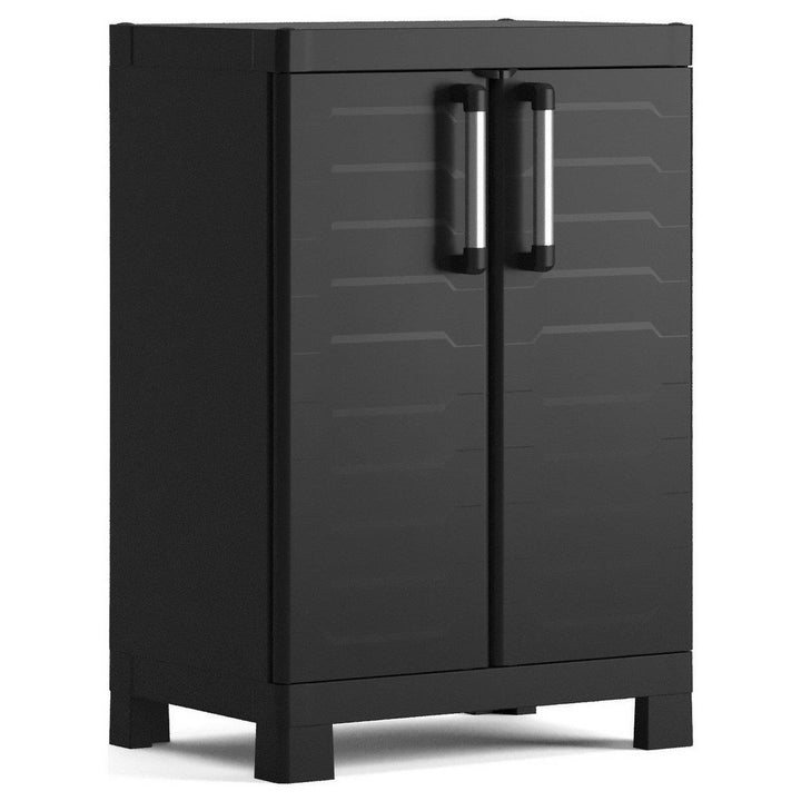 Keter Detroit Base Indoor Garage Storage Cabinet - Black